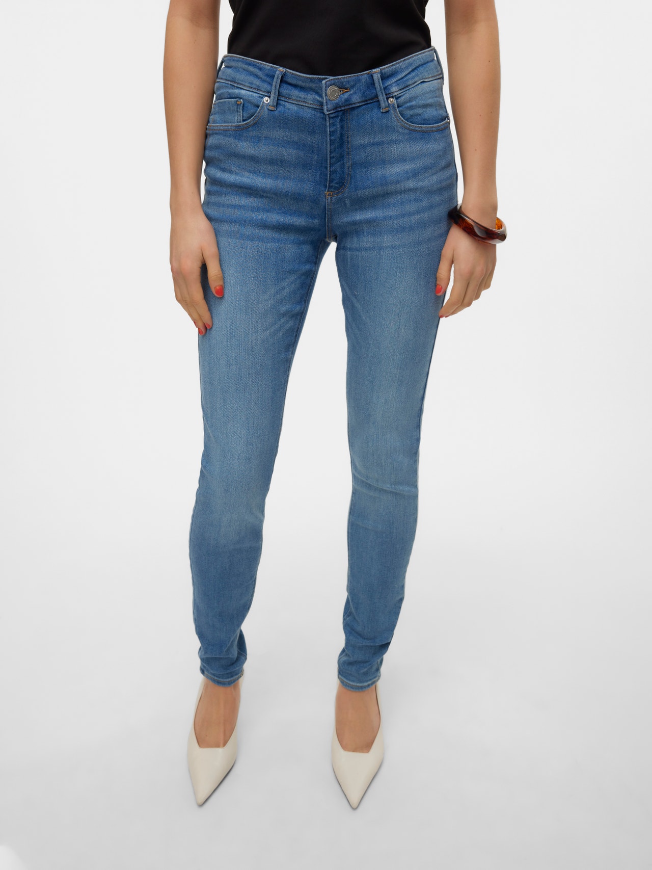 Vero Moda VMTANYA Skinny fit Jeans -Medium Blue Denim - 10311370