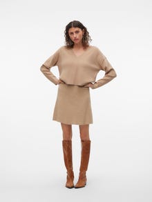 Vero Moda VMGOLD Krátká sukně -Silver Mink - 10311380