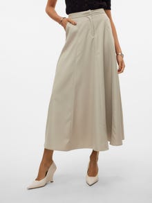 Vero Moda VMTARA Korkea vyötärö Pitkä hame -Abbey Stone - 10311428