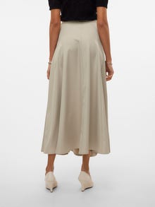 Vero Moda VMTARA Korkea vyötärö Pitkä hame -Abbey Stone - 10311428