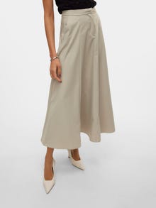 Vero Moda VMTARA Korkea vyötärö Pitkä hame -Abbey Stone - 10311428