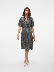 Vero Moda VMLILLIAN Midi dress -Black - 10311439