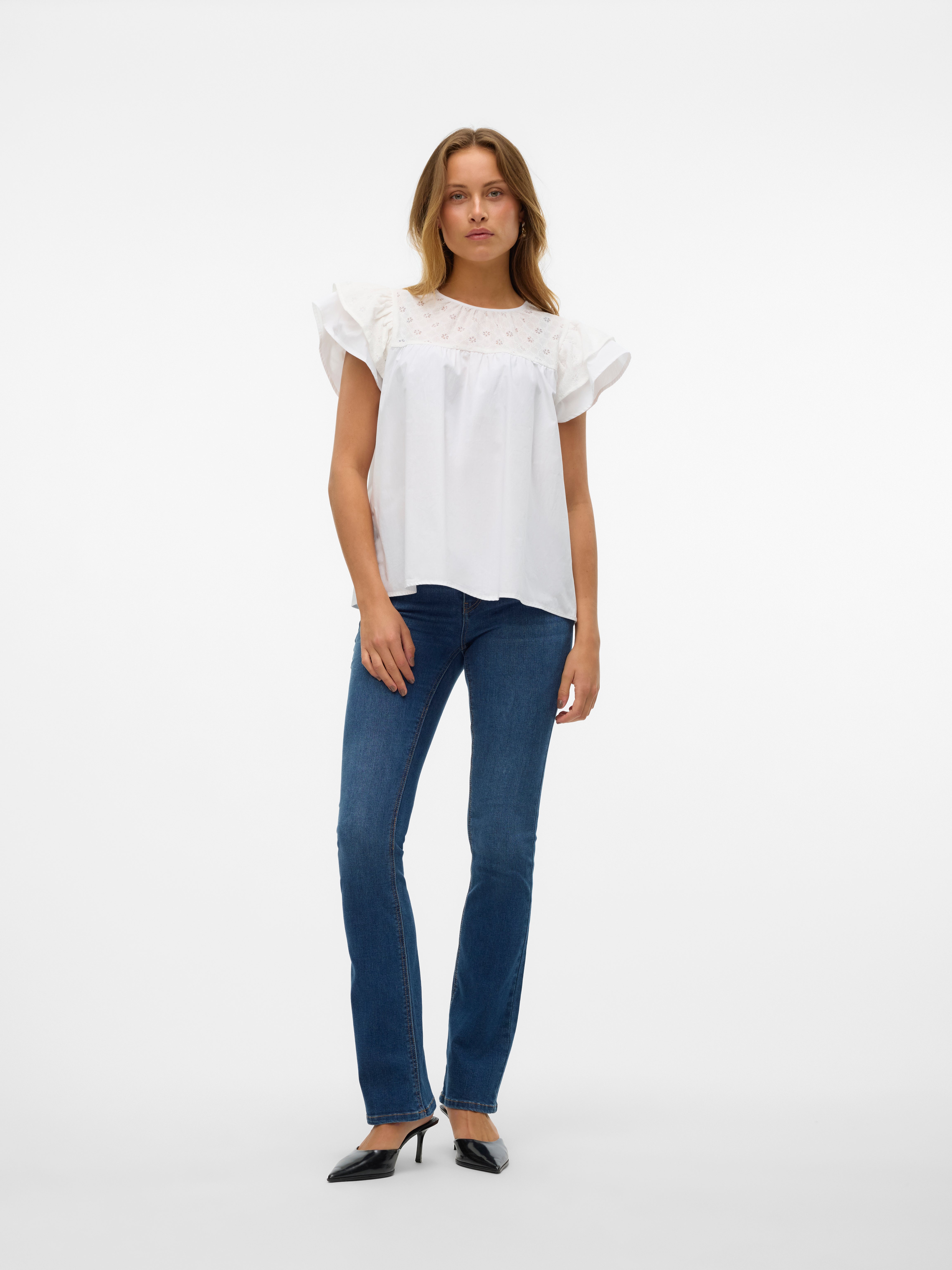 VMSYLVIA Låg midja Bootcut Fit Jeans