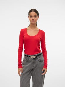 Vero Moda VMLIA Tops -Racing Red - 10311490