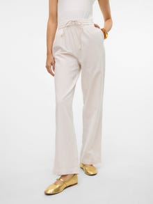 Vero Moda VMENYA Tiro alto Pantalones -Silver Lining - 10311522