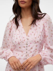 Vero Moda VMAMALIA Sukienka midi -Primrose Pink - 10311523