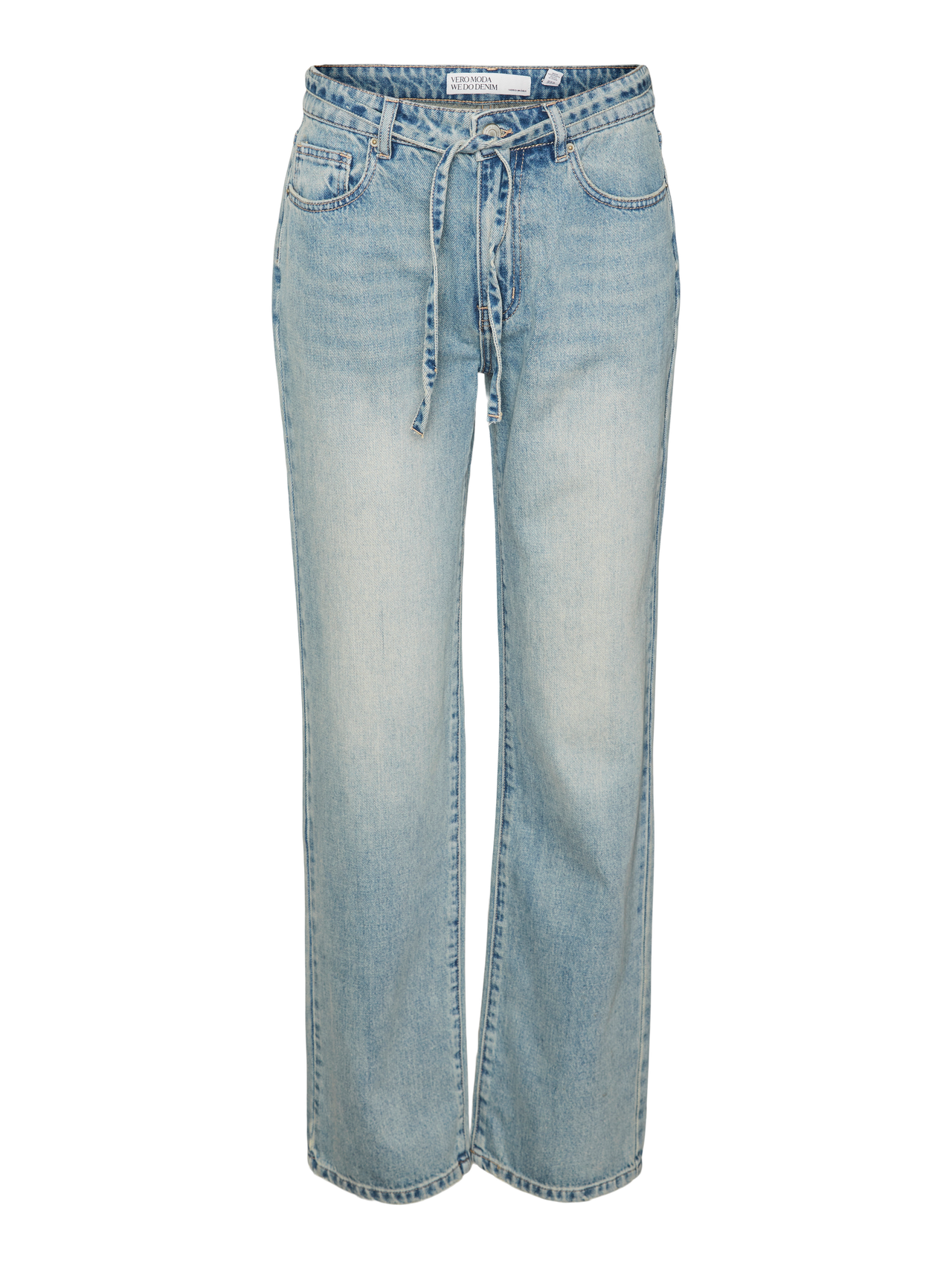 Vero Moda VMALLISON Mid Rise Weit geschnitten Jeans -Medium Blue Denim - 10311560