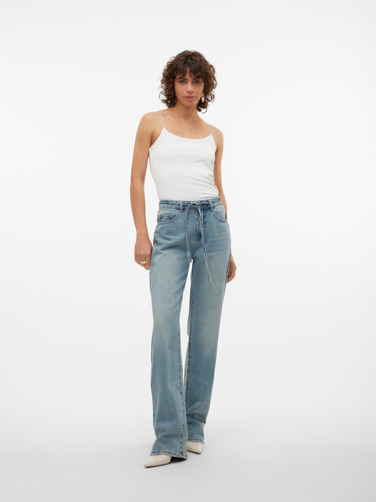 Vero Moda VMALLISON Szeroki krój Jeans -Medium Blue Denim - 10311560