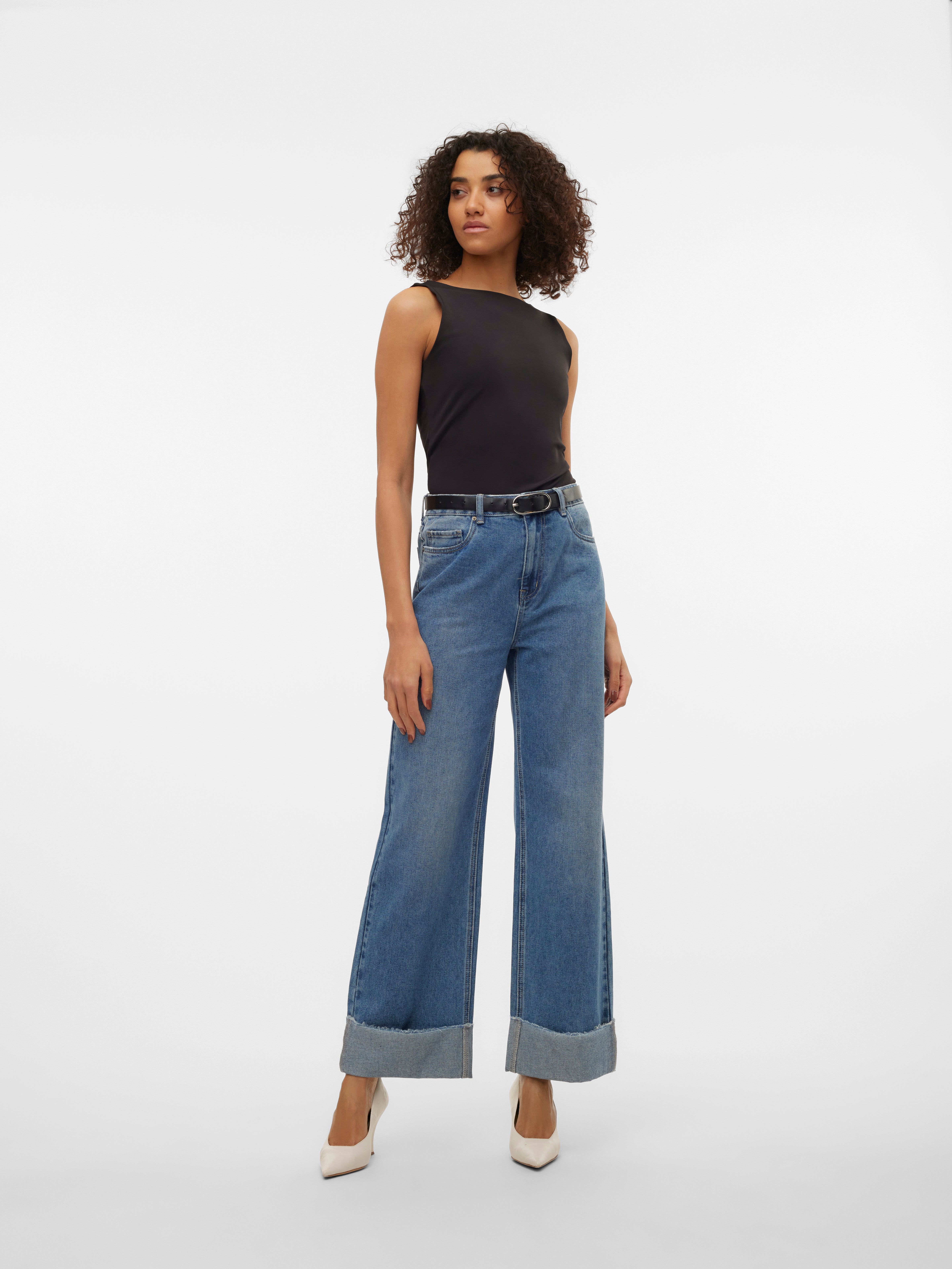 VMKATHY Taille haute Wide Fit Jeans