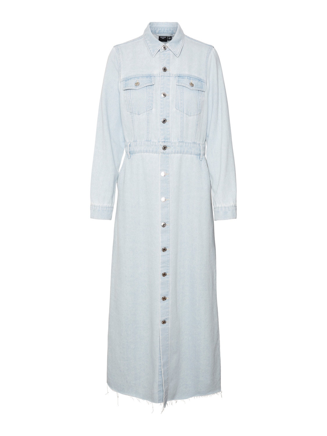 Vero Moda VMMOLLY Długa sukienka -Light Blue Denim - 10311586