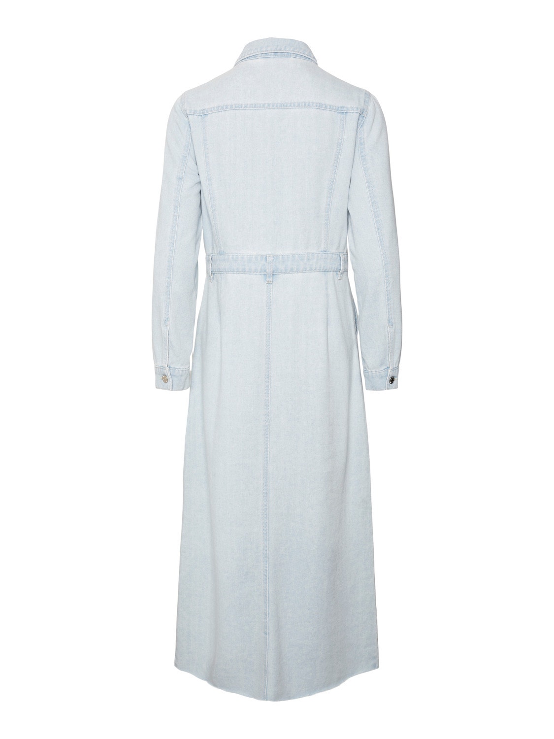 Vero Moda VMMOLLY Lang kjole -Light Blue Denim - 10311586