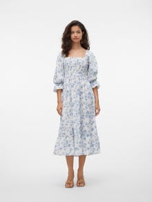 Vero Moda VMNOMIA Langes Kleid -Snow White - 10311587