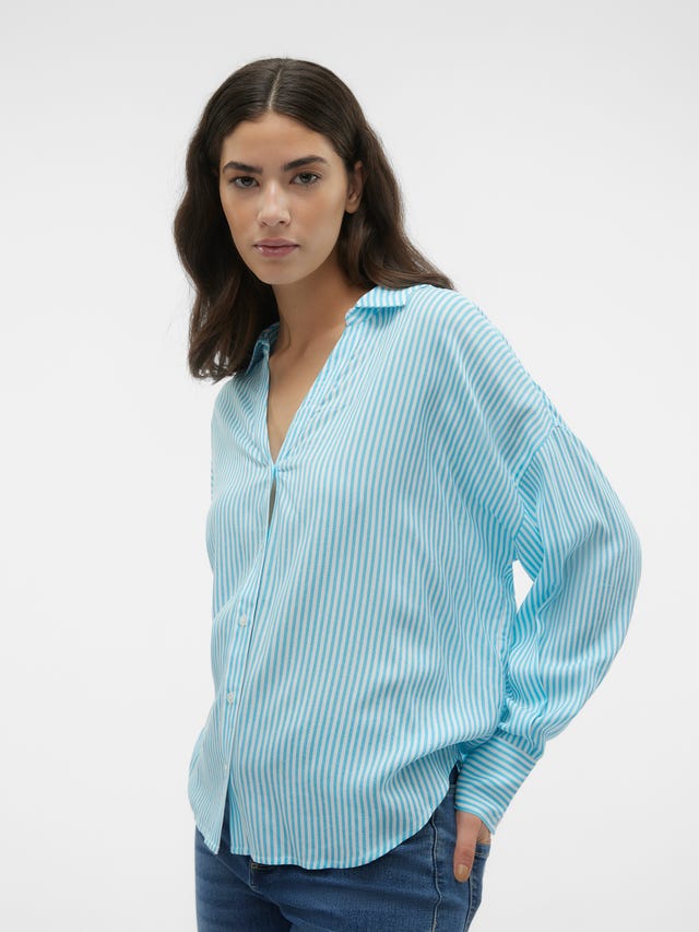Skjorta Dam Svart Gr n Bl Mer VERO MODA skjorta-dam-svart-gr-n-bl-mer-vero-moda
