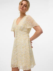 Vero Moda VMSHELLEY Kort kjole -Snow White - 10311735