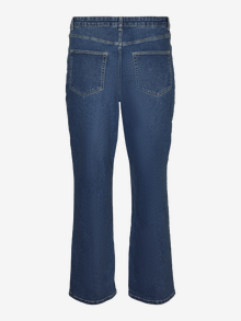 Vero Moda VMCEVALINA Talle medio Corte loose Vaqueros -Dark Blue Denim - 10311768
