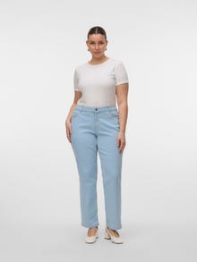 Vero Moda VMCJAKIE Mid rise Straight Fit Jeans -Light Blue Denim - 10311771