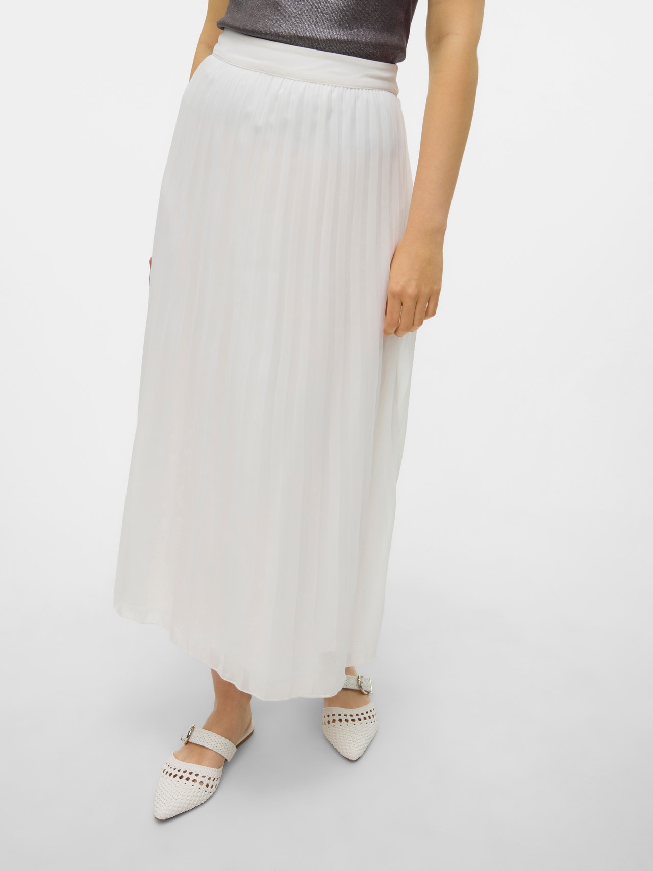 Vero Moda VMELLINA Long Skirt -Snow White - 10311821