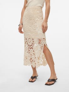 Vero Moda VMLILI High waist Long Skirt -Sand Dollar - 10311852