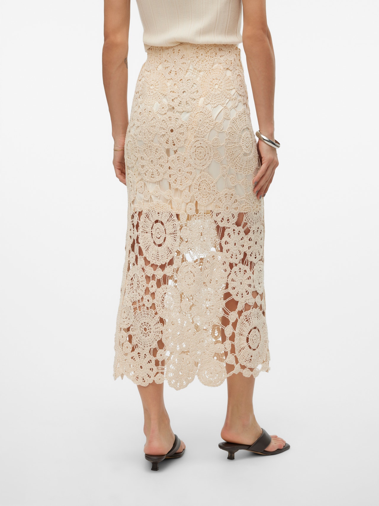 Vero Moda VMLILI Long skirt -Sand Dollar - 10311852