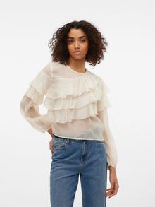Vero Moda VMLEANNA Topp -Birch - 10312287