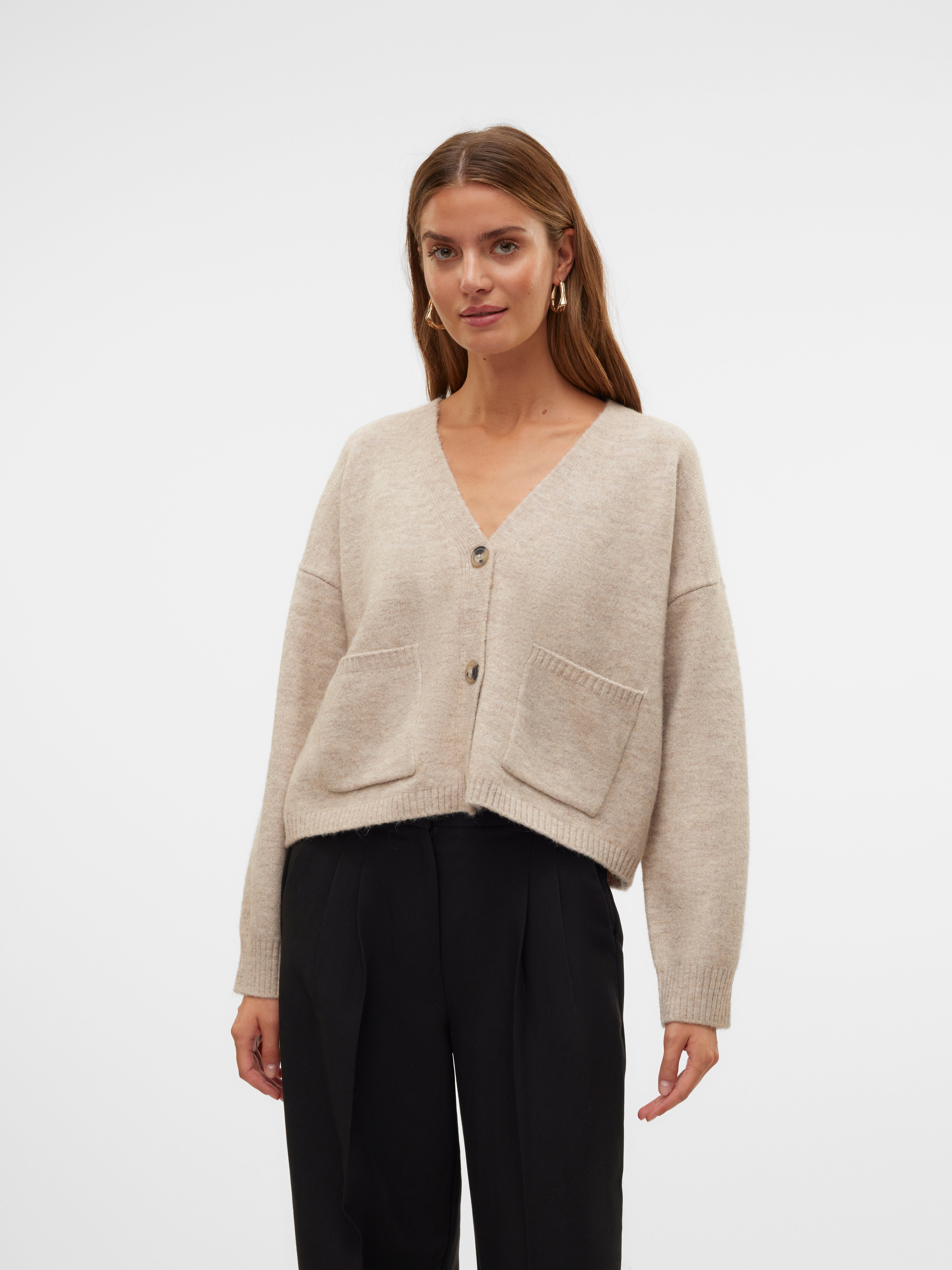 Womens taupe cardigan hotsell