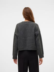 Vero Moda AWGEMMA Dzianinowy kardigan -Dark Grey Melange - 10312324