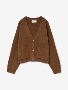 Vero Moda AWGEMMA Dzianinowy kardigan -Bison - 10312324