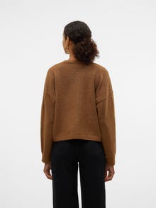 Vero Moda AWGEMMA Dzianinowy kardigan -Bison - 10312324