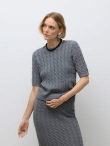 Vero Moda AWLORELLA Sweter -Medium Grey Melange - 10312356