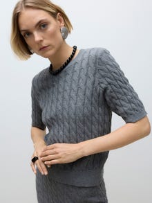 Vero Moda AWLORELLA Sweter -Medium Grey Melange - 10312356