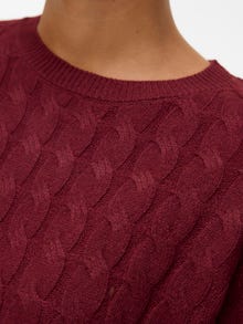 Vero Moda Tavapärane lõige Kinnine kaelus Pullover -Zinfandel - 10312356