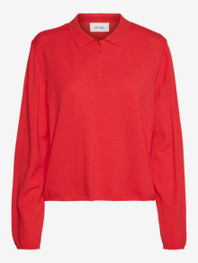Vero Moda VMLENNY Sweter -Racing Red - 10312399