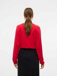 Vero Moda VMLENNY Sweter -Racing Red - 10312399