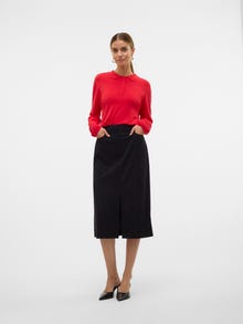 Vero Moda VMLENNY Sweter -Racing Red - 10312399