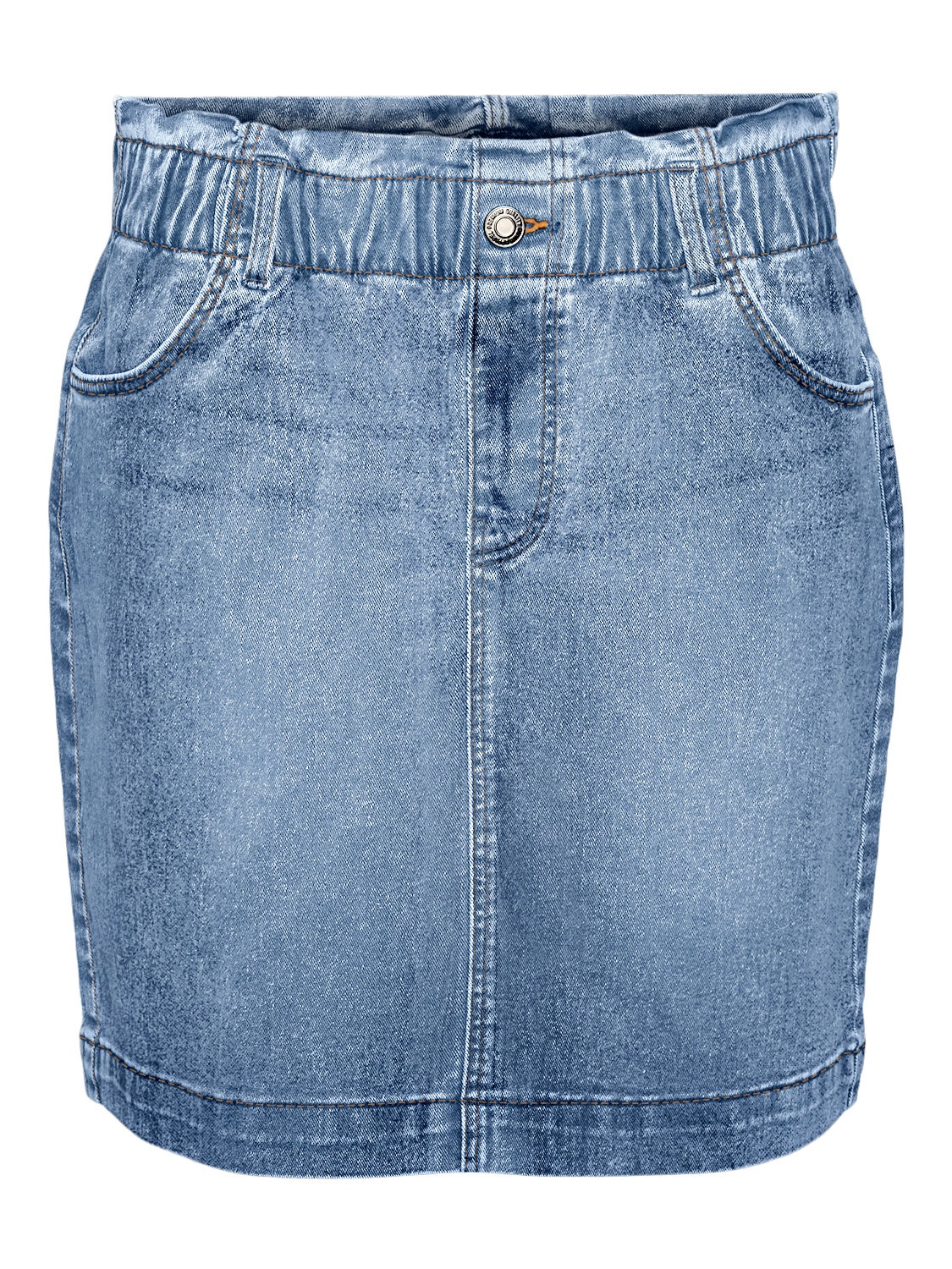 Vero Moda VMALMA Mellemhøj talje Kort nederdel -Medium Blue Denim - 10312493