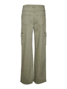 Vero Moda VMTESSA Høyt snitt Wide Fit Jeans -Ivy Green - 10312533