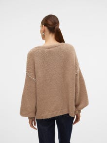 Vero Moda VMFENG Dzianinowy kardigan -Silver Mink - 10312558