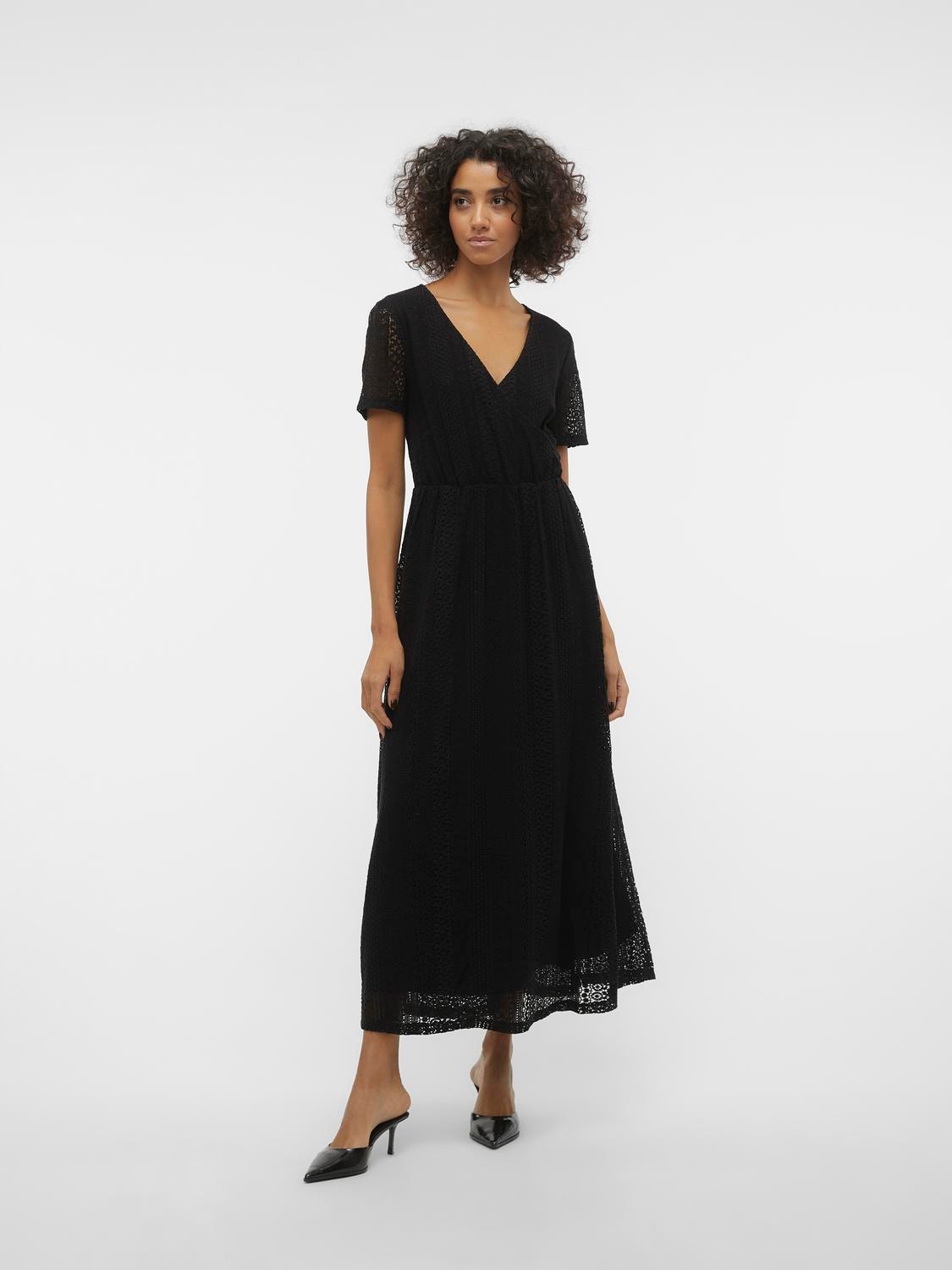 Vero Moda VMHONEY Lang kjole -Black - 10312587