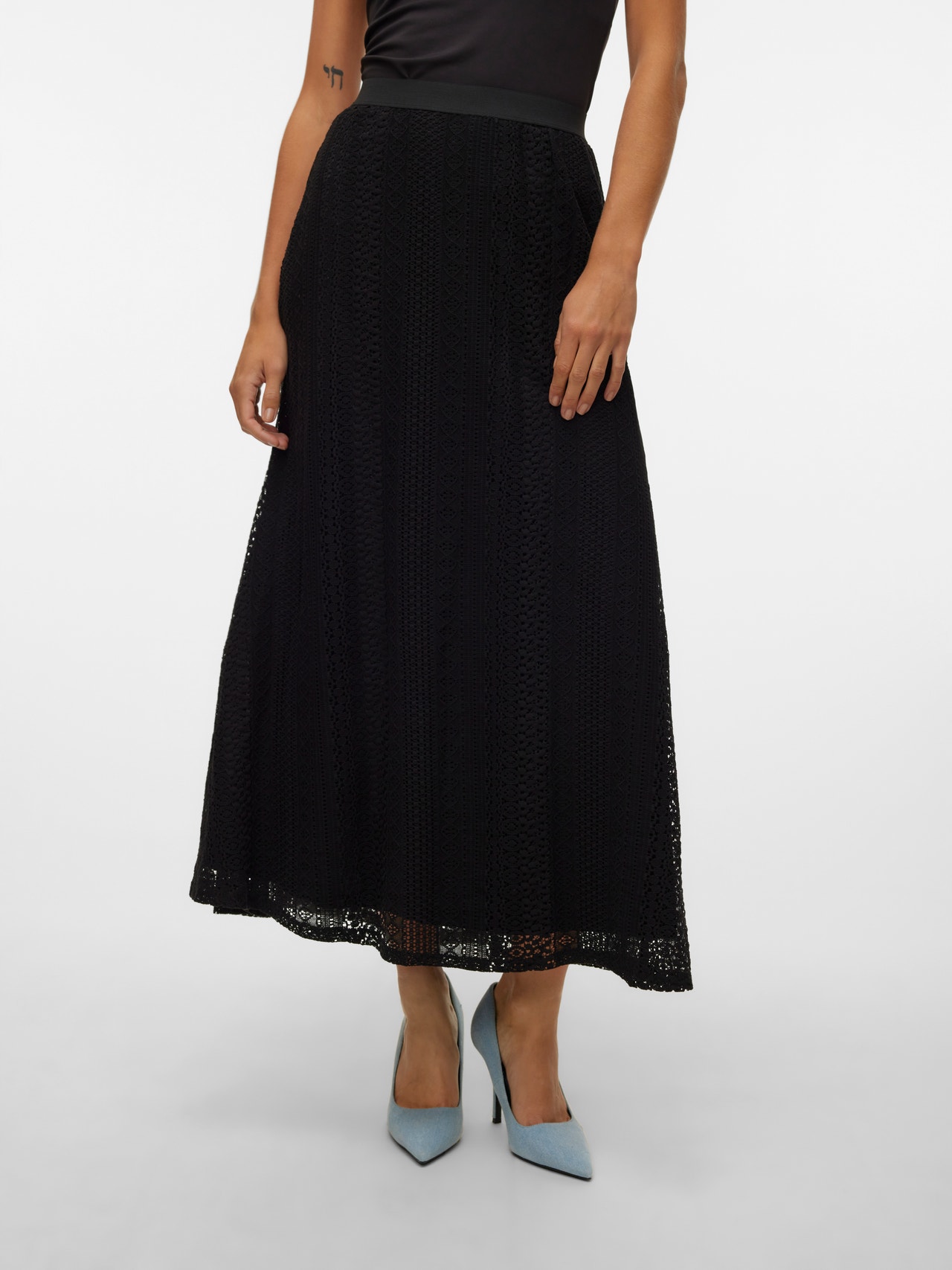 Vero Moda VMHONEY Lång kjol -Black - 10312589