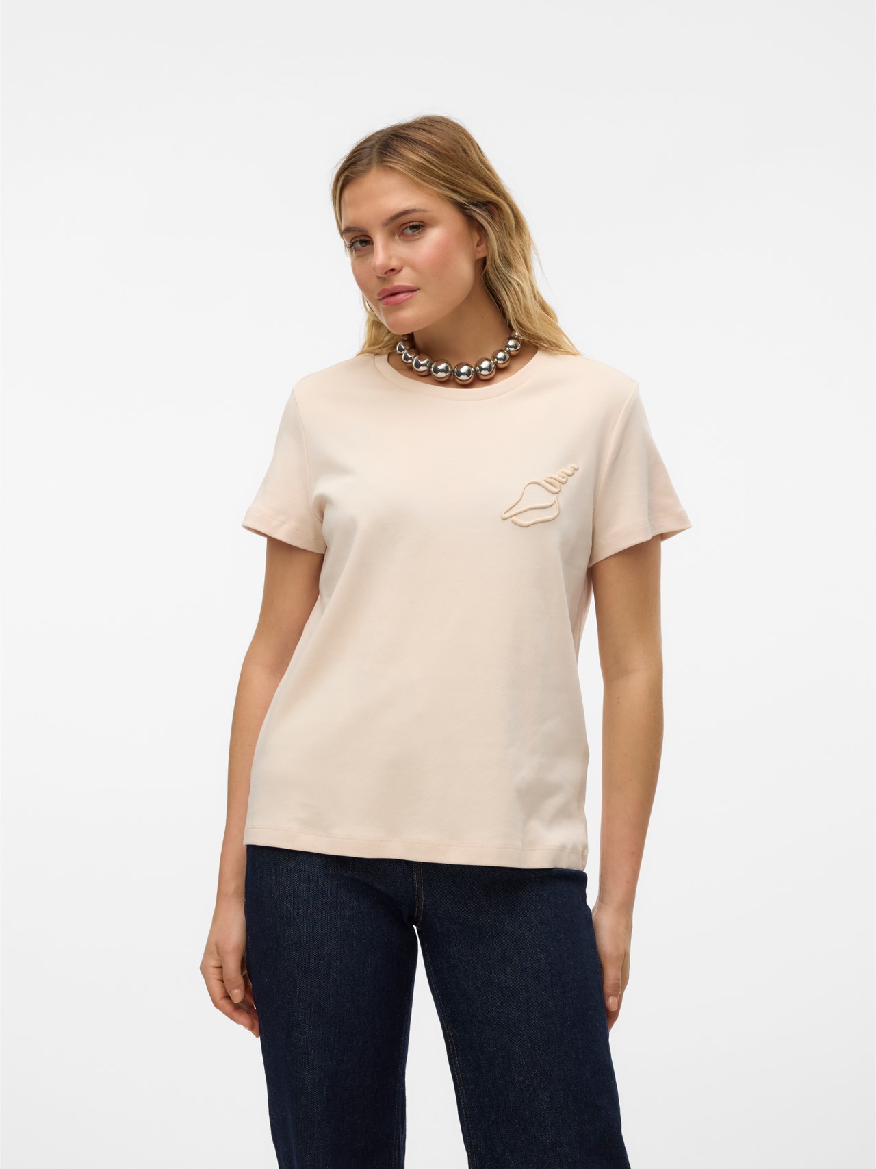 Vero Moda VMFRANCIS T-shirt -Sand Dollar - 10312598