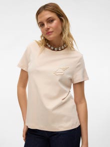 Vero Moda VMFRANCIS T-Shirt -Sand Dollar - 10312598