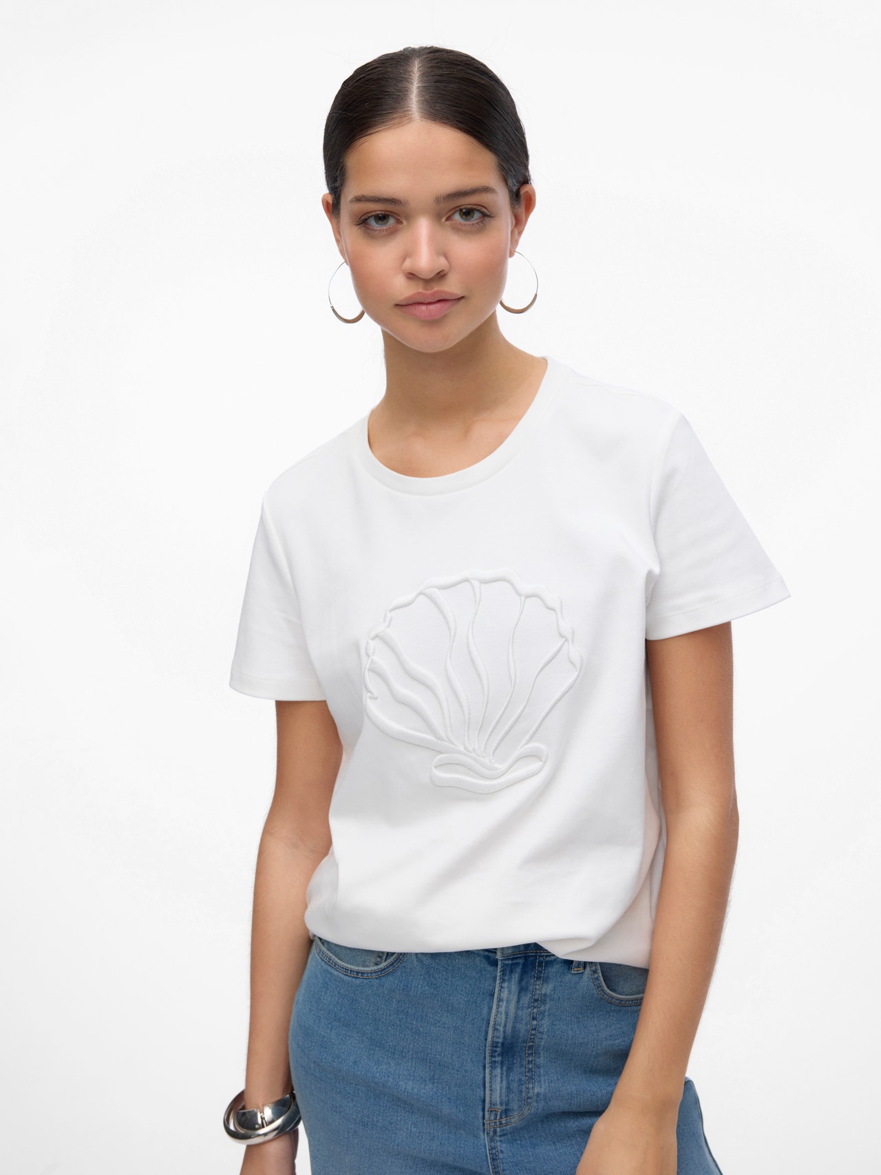 Vero Moda VMFRANCIS T-skjorte -Snow White - 10312598