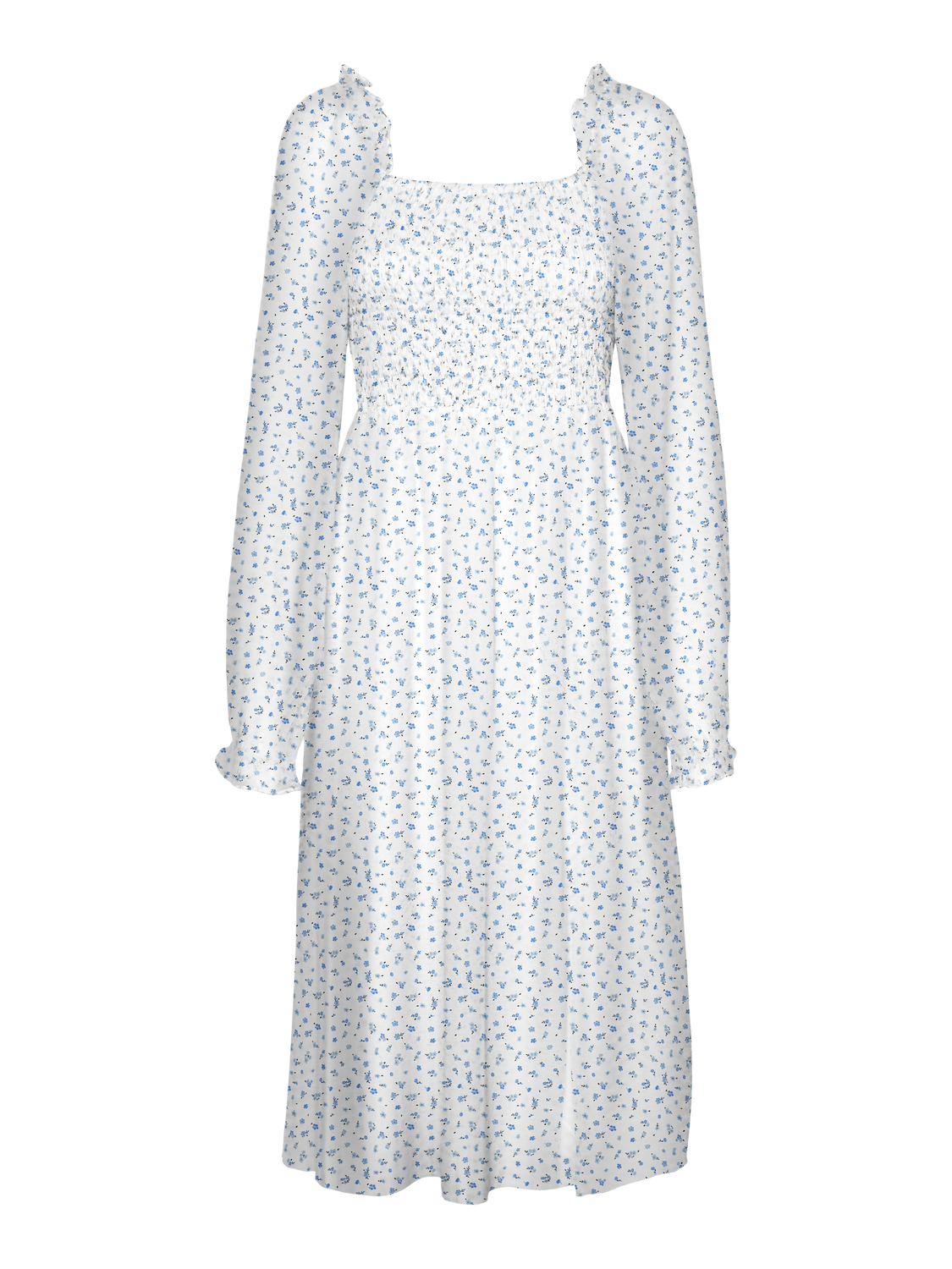 Vero Moda VMSMILLA Lang kjole -Bright White - 10312722