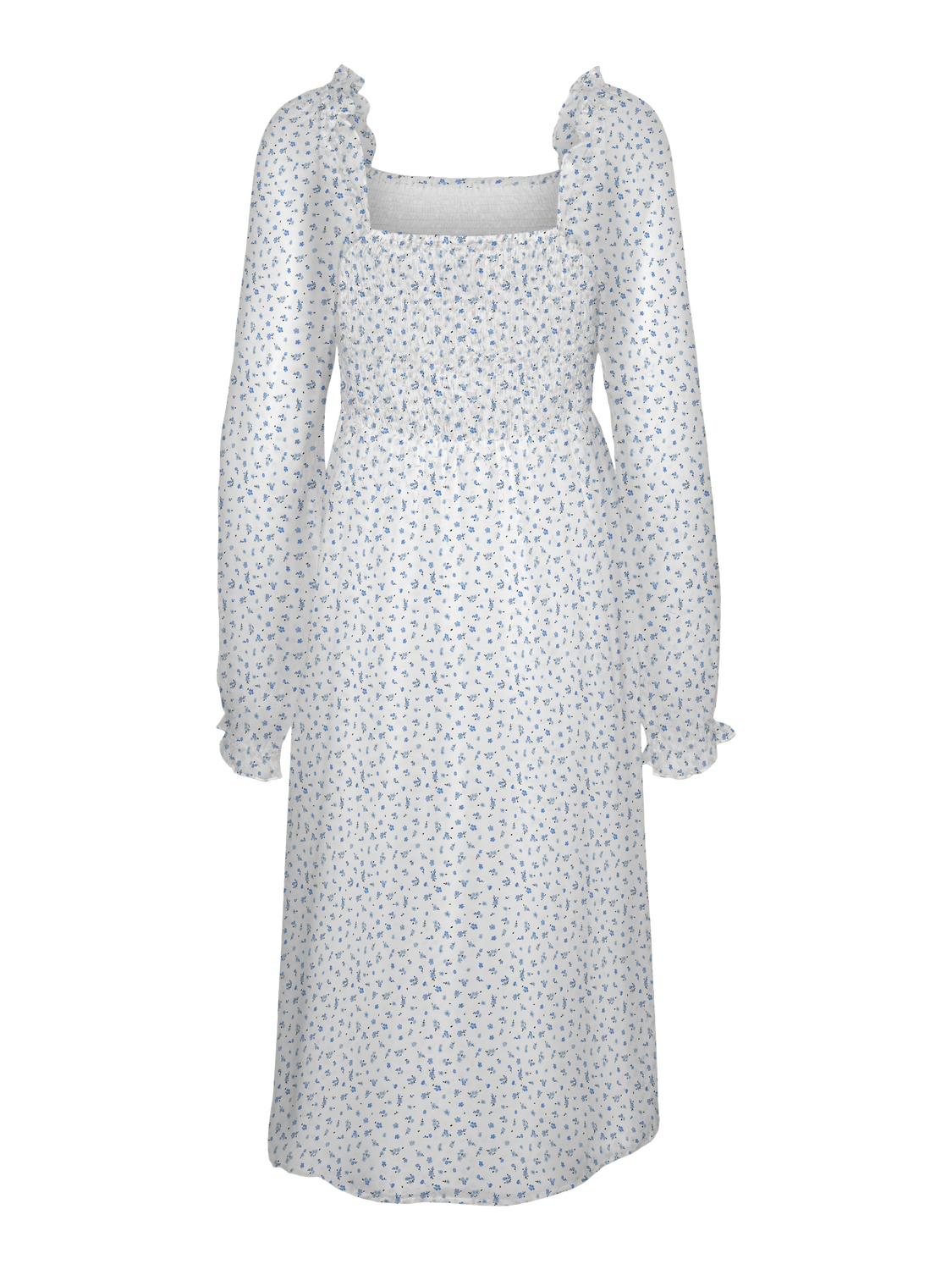 Vero Moda VMSMILLA Langes Kleid -Bright White - 10312722
