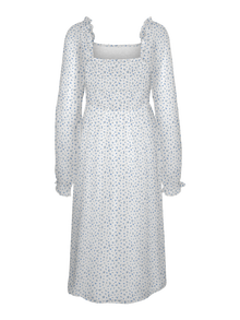 Vero Moda VMSMILLA Long dress -Bright White - 10312722
