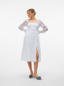 Vero Moda VMSMILLA Midiklänning -Bright White - 10312722