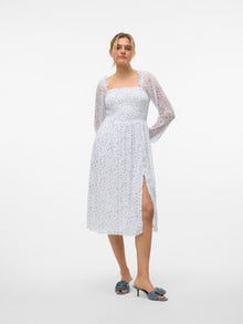 Vero Moda VMSMILLA Midiklänning -Bright White - 10312722