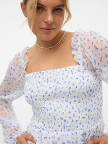Vero Moda VMSMILLA Lång klänning -Bright White - 10312722