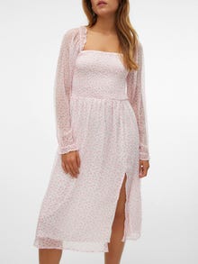 Vero Moda VMSMILLA Lång klänning -Bright White - 10312722