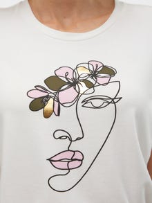 Vero Moda VMMACKENZI T-Shirt -Snow White - 10312733